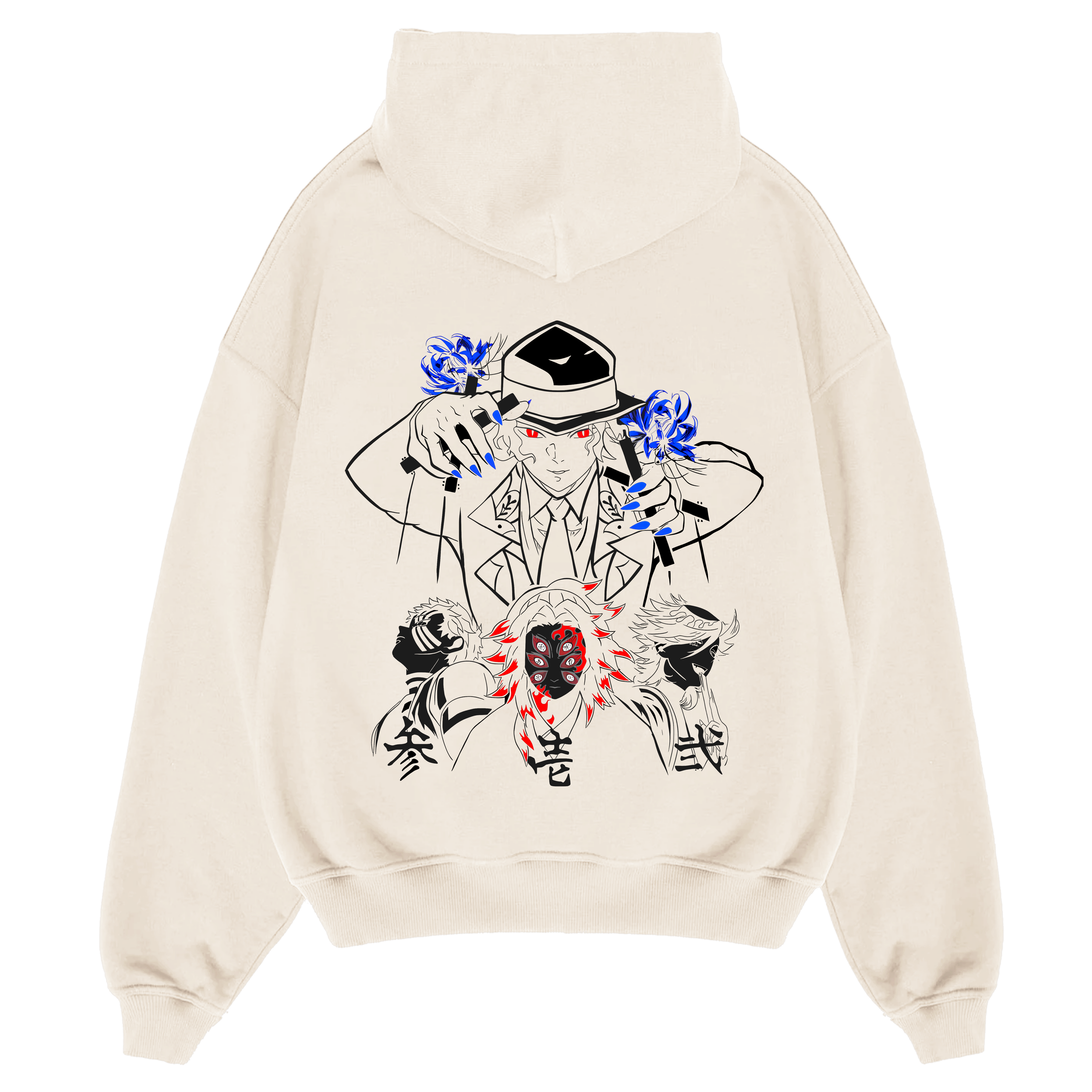 "Muzan x 3 Upper Moon’s" - Oversized Hoodie