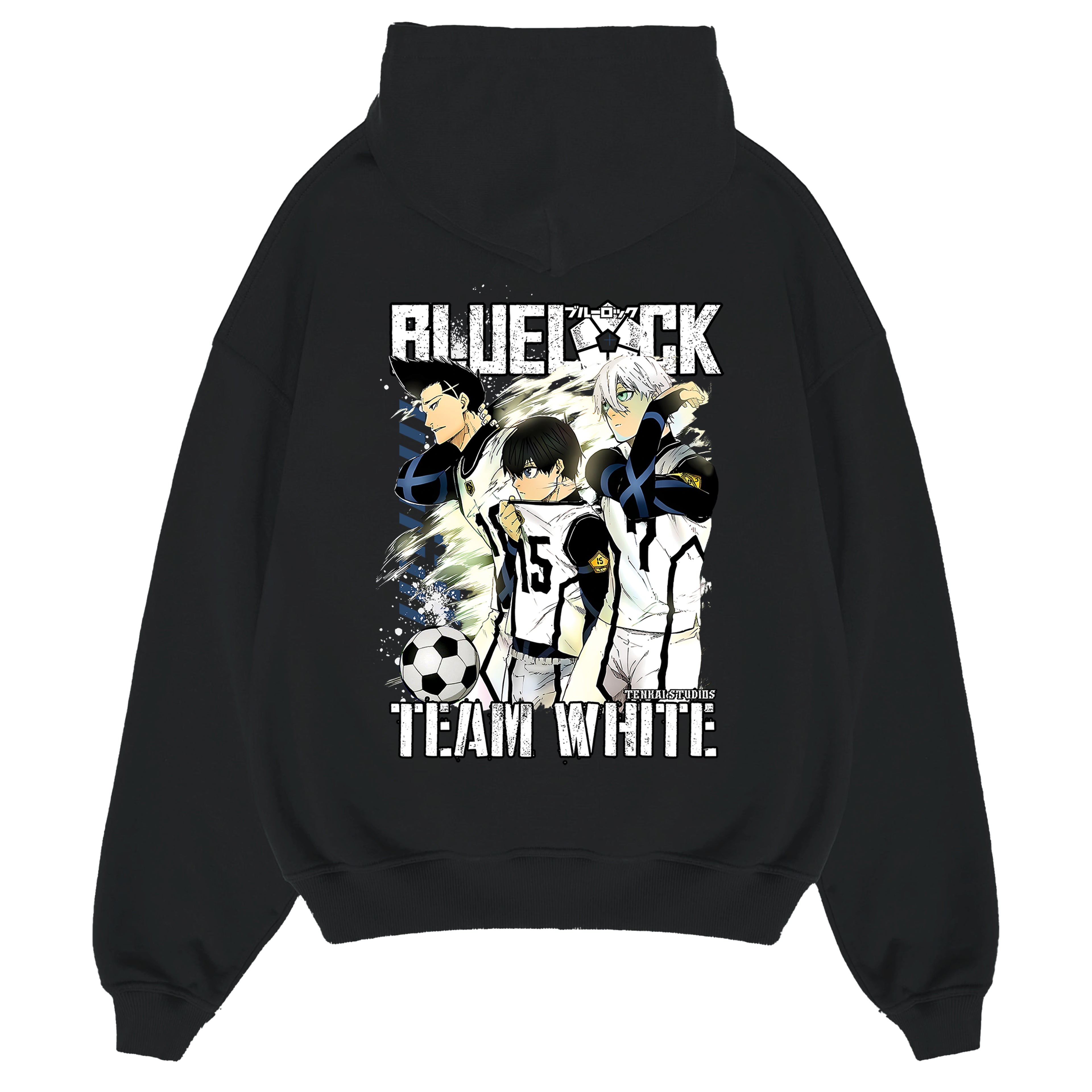 "Team White" Blue Lock - Oversized Hoodie